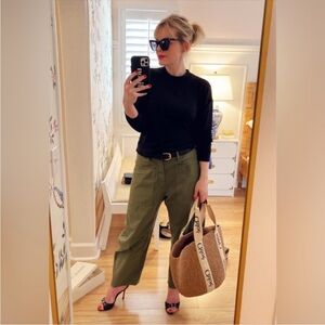 Nili Lotan Shon Pant in Military Green